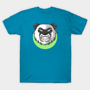 Angry Panda Cartoon Vector Icon Illustration T-Shirt